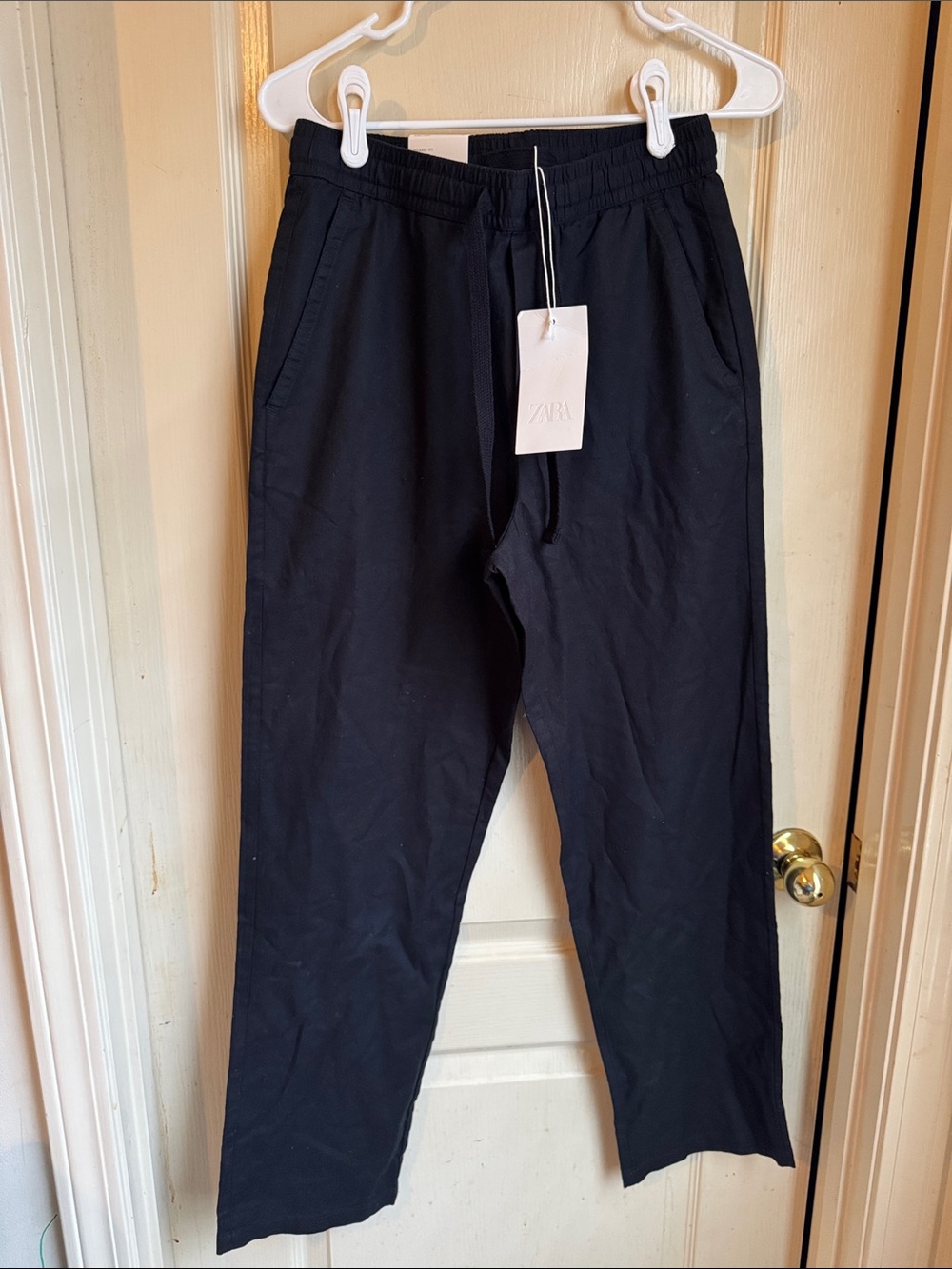 NWT! Zara Black Relaxed Fit Pants Size Small - Picture 5 of 8